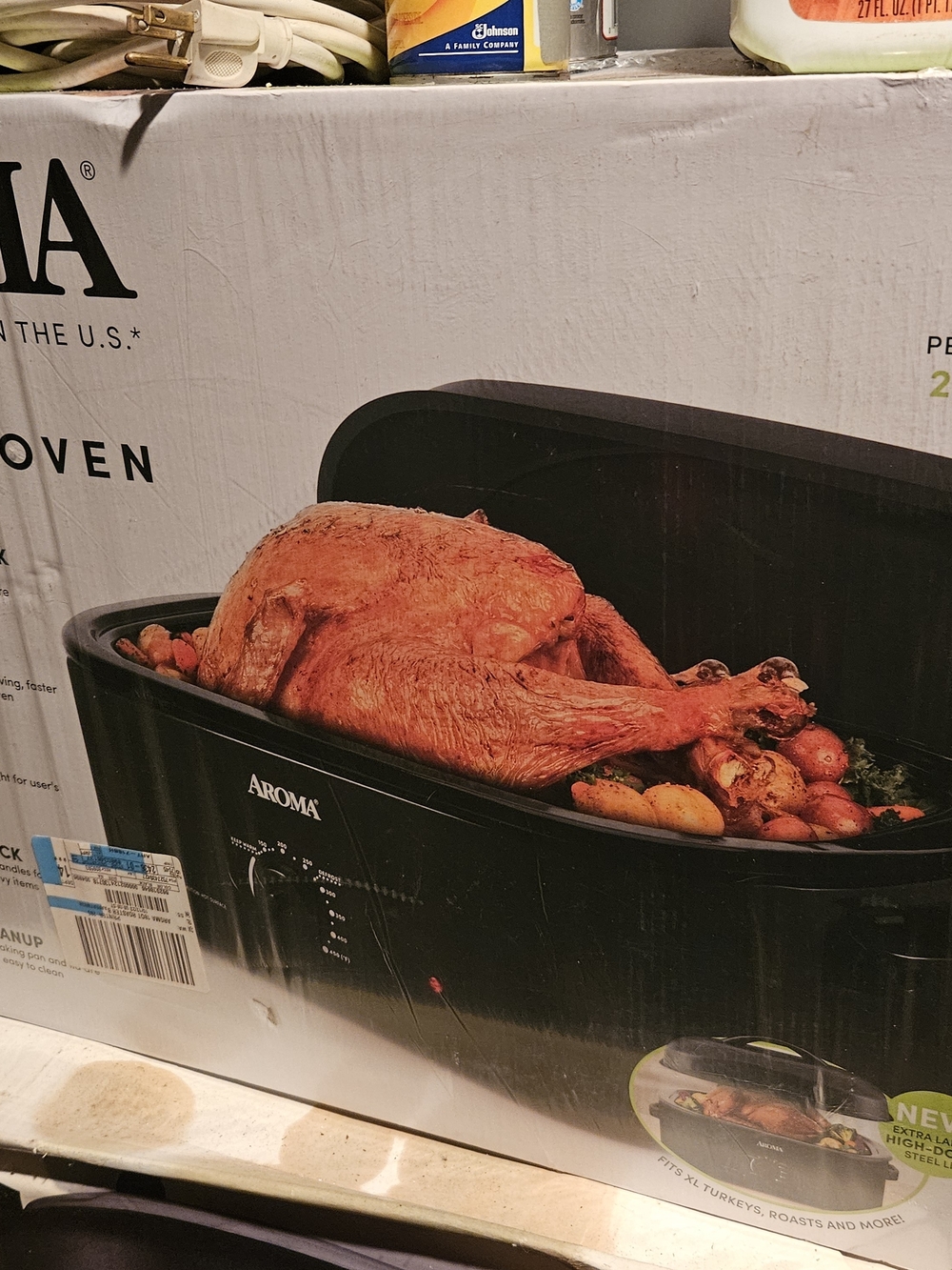Roma Black Roaster with Clear Lid - Black